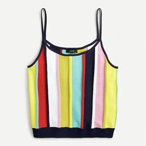 NEVER WORN | J CREW COLOR BLOCK CROPPED TANK | MD